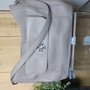 Tory Burch Mercer Slouchy Hobo Bag Taupe